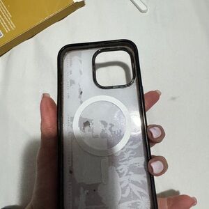 Casetify Black and Gray Phone Case Winnie the Pooh for iPhone 15 pro max